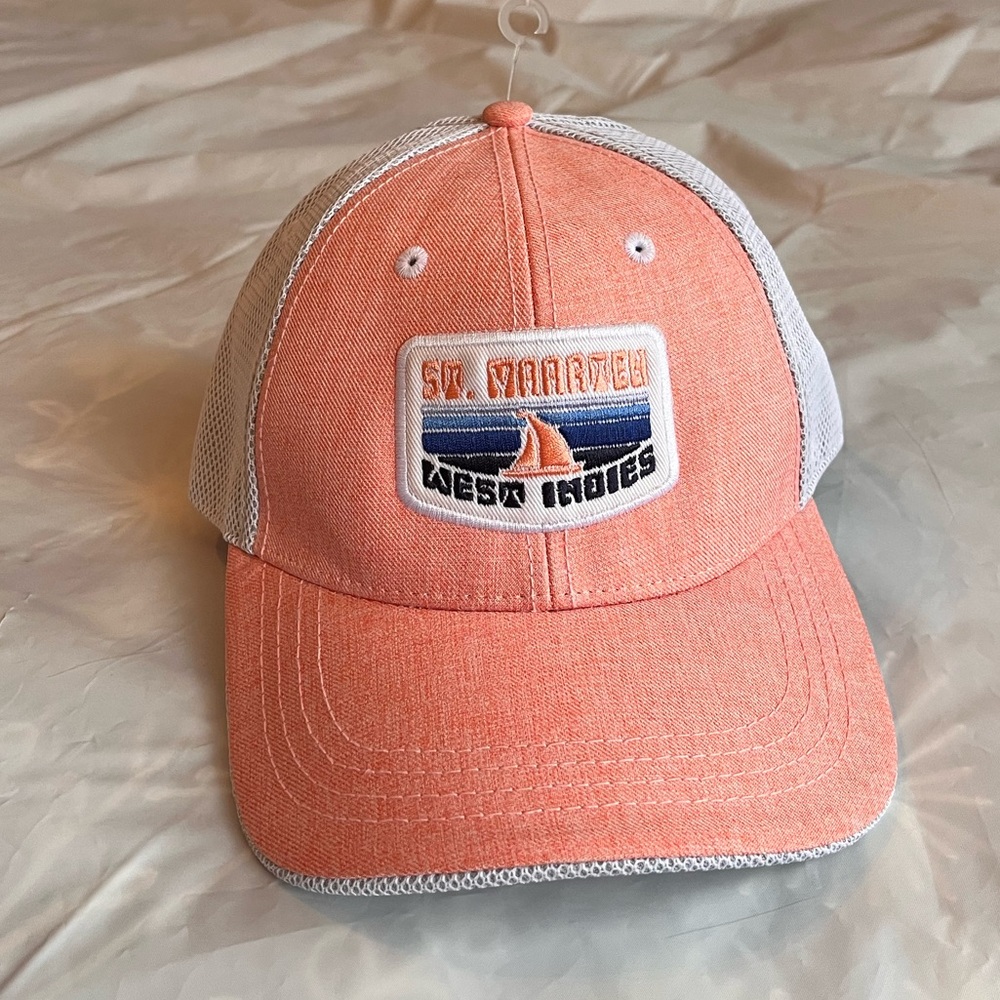 St. Marten Ahead Performance adjustable embroidered hat. New!